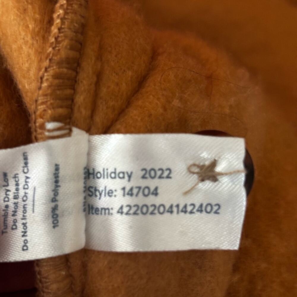 Marine Layer Eden Sherpa Overshirt Women's Orange/Brown Shacket Size Small - Picture 10 of 11